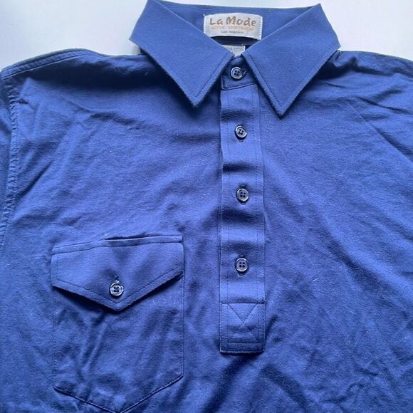 (2) Vintage La Mode & Country Origins Pocket Polo Mens Small - Picture 11 of 16
